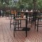 Flash Furniture All-Weather Patio Bar Stool with Faux Teak Slats XU-DG-HW6036B-GG - alternate 1